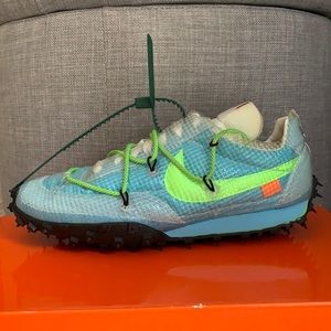 Nike Waffle Racer Off-White Sneakers Vivid Sky (W)